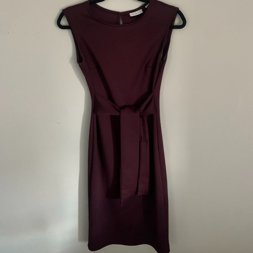 New York Company Burgundy Classic Work Dress